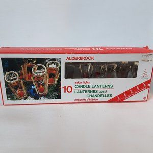 Vintage Alderbrook Candle Lantern Mini Light Set